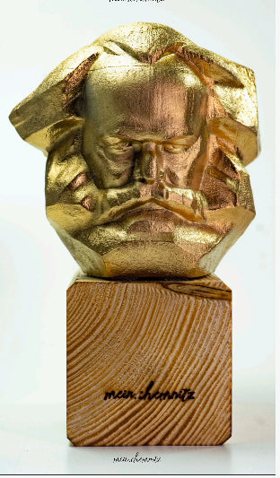 Statue Karl-Marx-Monument (groß) - Mache Eindruck mit diesem originalgetreuen, handgefertigten großen Karli! Bronze