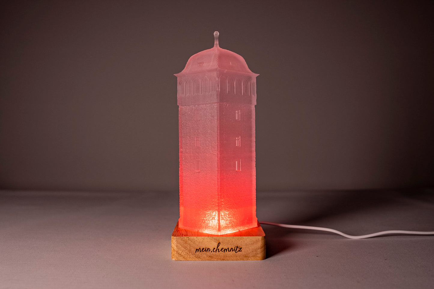 Lampe 3D-LED Roter Turm mit Farbwechsel - Ein einzigartiges Geschenk für Freunde, Familie oder besondere Kunden - Farbwechsel