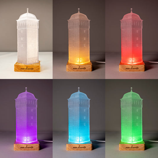 Lampe 3D-LED Roter Turm mit Farbwechsel - Ein einzigartiges Geschenk für Freunde, Familie oder besondere Kunden - Farbwechsel